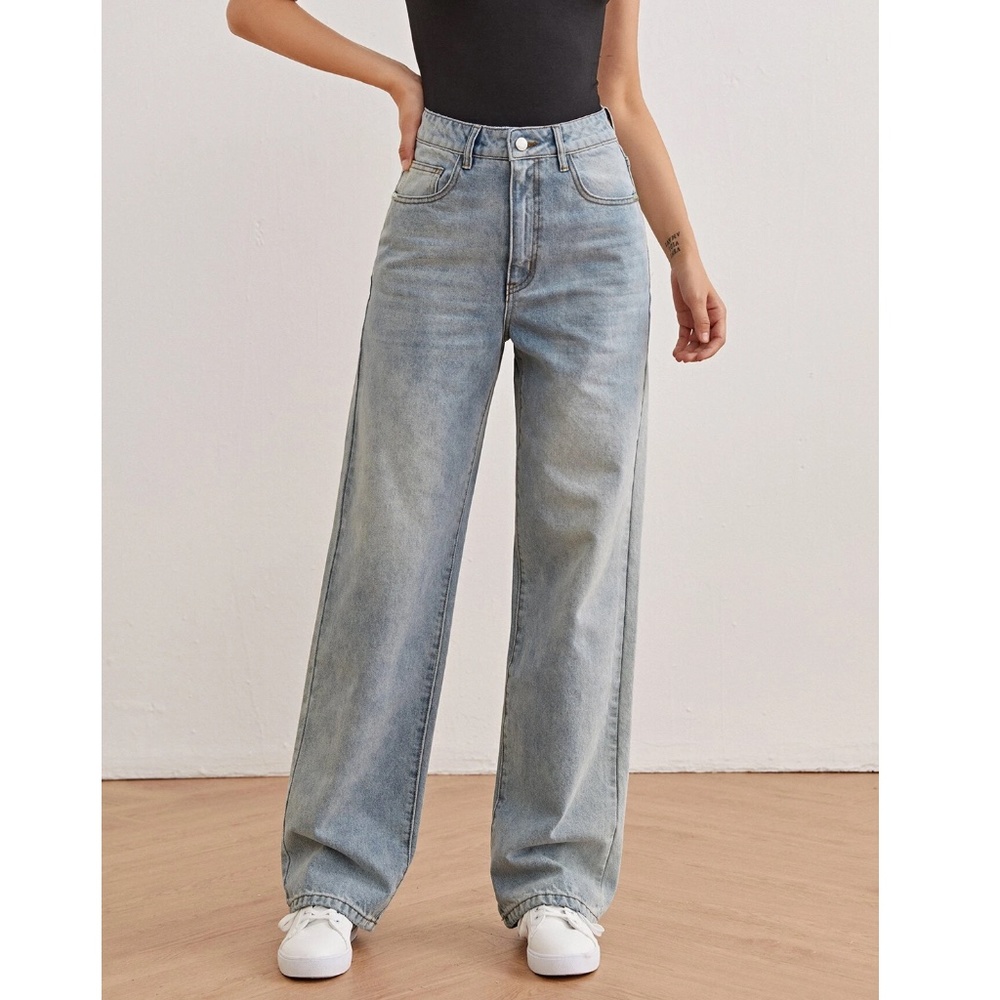 SHEIN High-Waisted Vintage Boyfriend Jeans
